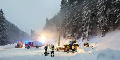 14 Personen saßen am Sessellift fest