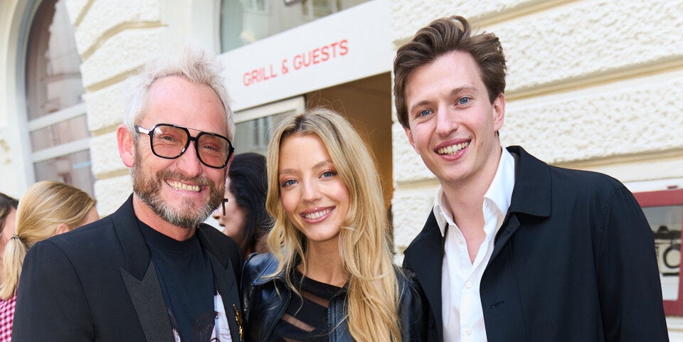 Franz Josef Baur mit Chiara Pisati und Freund Lukas de Roode.