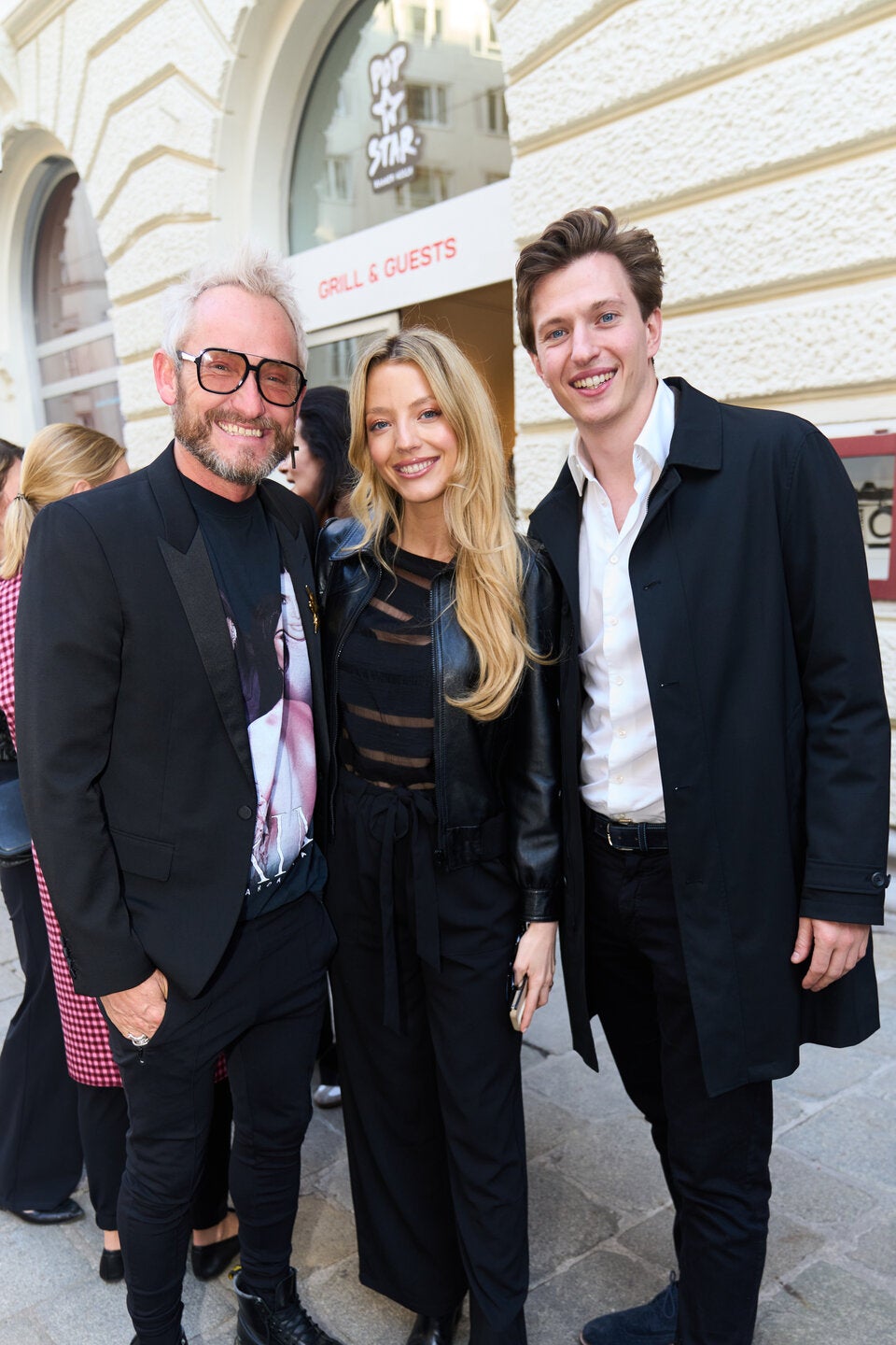 Franz Josef Baur mit Chiara Pisati und Freund Lukas de Roode.