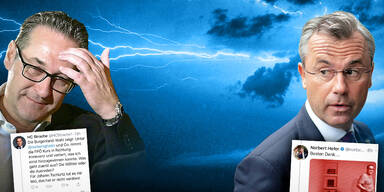 Hofer gegen Strache: Krieg im Netz