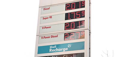 Kopie von Diesel kostet an der Shell-Tankstelle (Hadikgasse, 14. Bezirk in Wien) schon 2,019 Euro.
