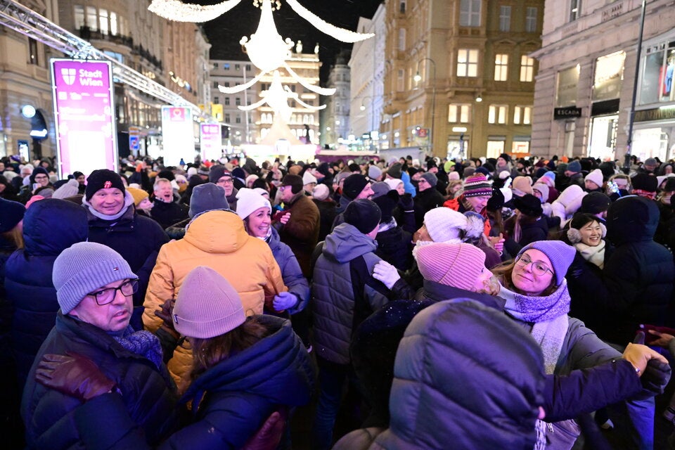 Eisiger Silvester-Pfad: 250.000 Wiener feierten friedlich