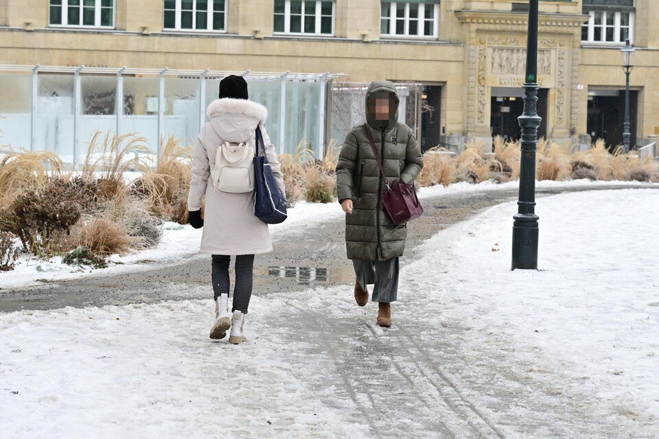 Klirrende Kälte - Glatteis in ganz Wien. 