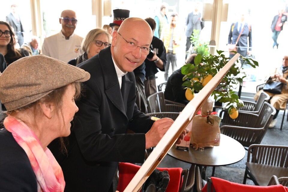 Dompfarrer Toni Faber bei der Jubiläumsfeier.