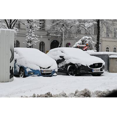 Schnee-Chaos in Wien 