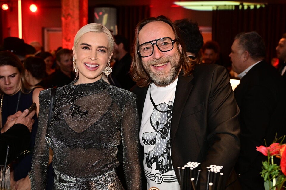 Verena Kerth mit oe24-Reporter René Wastler