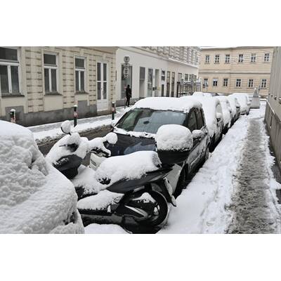 Schnee-Chaos in Wien 