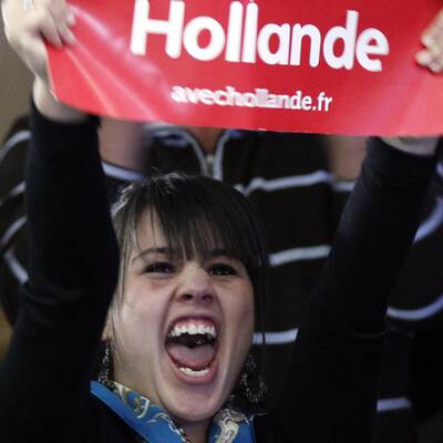 Hollande-Fans: Der Jubel kennt keine Grenzen