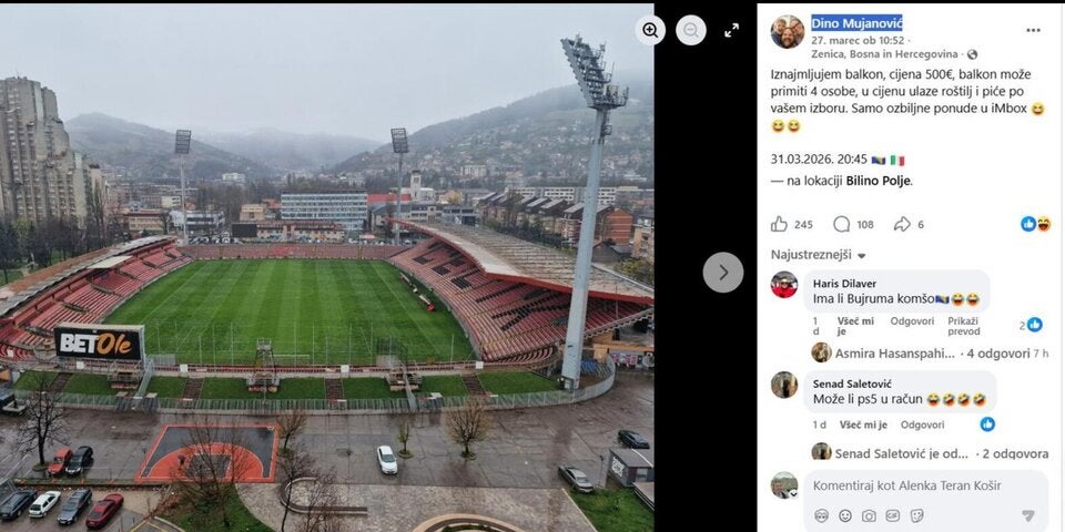 Europas begehrtester Fußball-Balkon: Mehr wert als eine Tonne Kartoffeln
