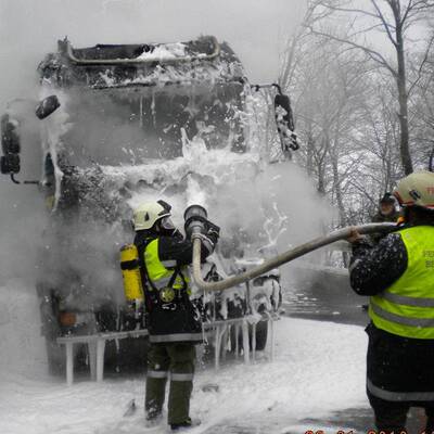 Die Feuerwehr Bernstein war im Großeinsatz