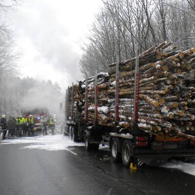 Die Feuerwehr Bernstein war im Großeinsatz