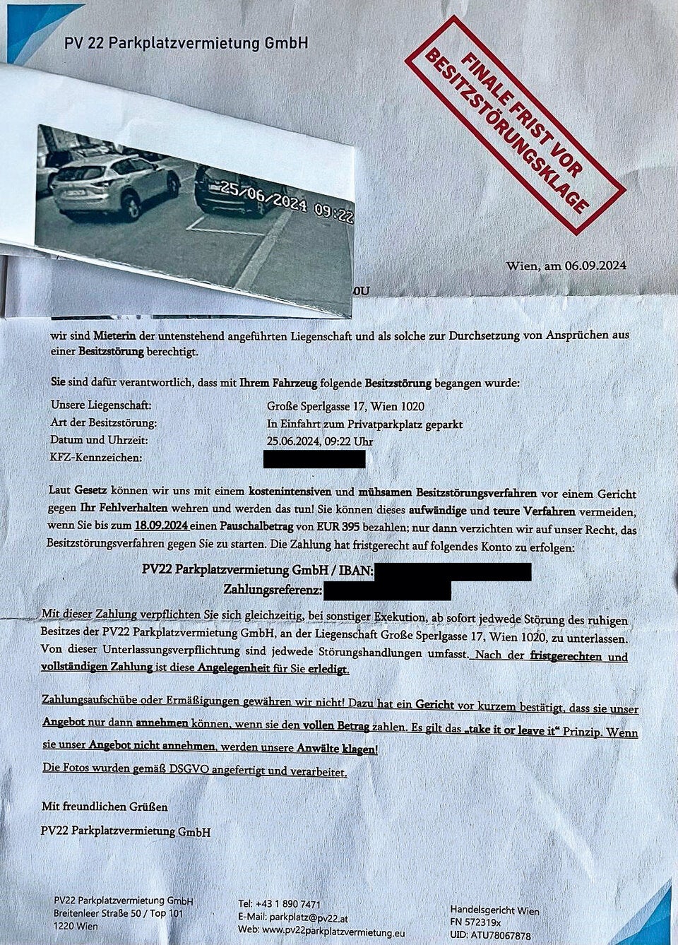 395 Euro! So zockt Parkmafia in Wien ab