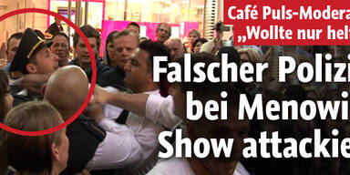 Falscher Polizist bei Menowin Show