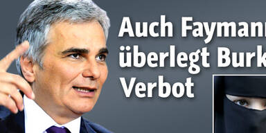 Burka-Verbot auch für Faymann denkbar