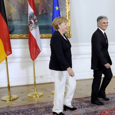 Nach dem Empfang begannen die politischen Gespräche unter vier Augen.