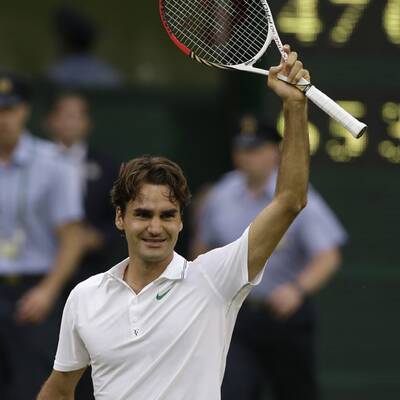 So feiert Roger Federer den Wimbledon-Titel