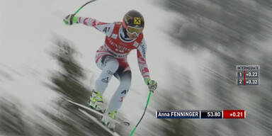 Anna Fenninger landet auf Platz 9