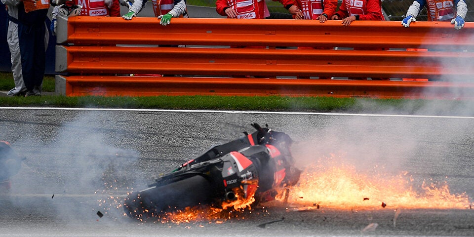 Feuer-Crash in Spielberg