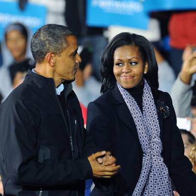 Barack Obama und Bruce Springsteen in Madison / Wisconsin 