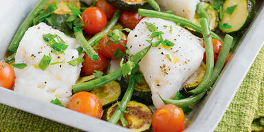 Fischauflauf mit Fisolen