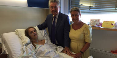 Präsident tröstete tapfere Kira