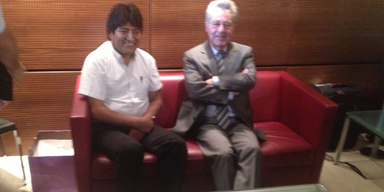 Morales 13 Stunden in Wien gefangen