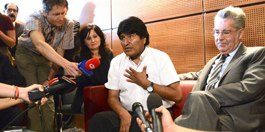 Morales 13 Stunden in Wien gefangen