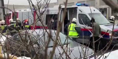 Flüchtlinge LKW