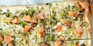 Flammkuchen-Lachs