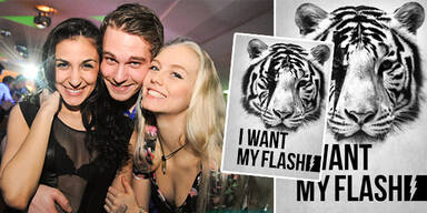 "Flashige" Party in der Passage