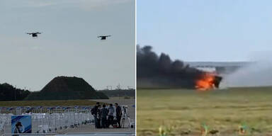 Flug-Autos krachen bei Vorführung zusammen - Pilot verletzt