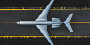 Flugzeug auf der Startbahn