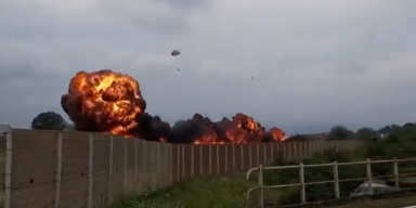 Flugzeug-Absturz in Turin