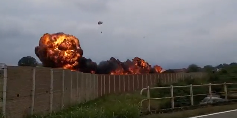 Flugzeug-Absturz in Turin