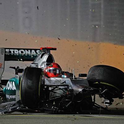 So heftig war der Schumi-Crash