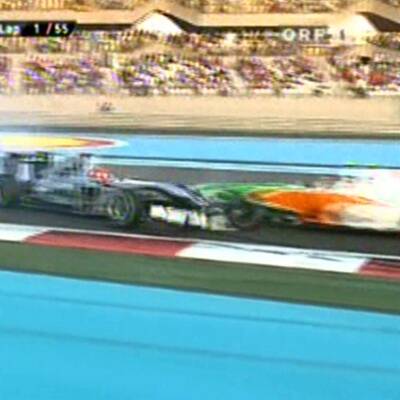 Horror-Crash zwischen Schumi und Liuzzi