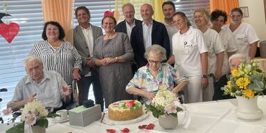 Seltenes Jubil&auml;um im Pflege- und Betreuungszentrum Gutenstein: Ehepaar Ofner feiert 75. Hochzeitstag&nbsp;
