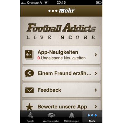 Live Score Addicts App