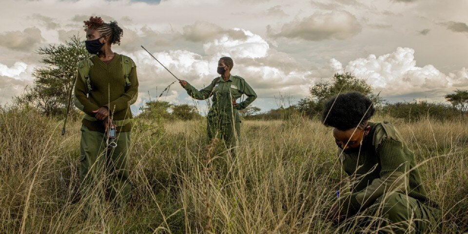 Kenia Team Lioness auf Patrouille