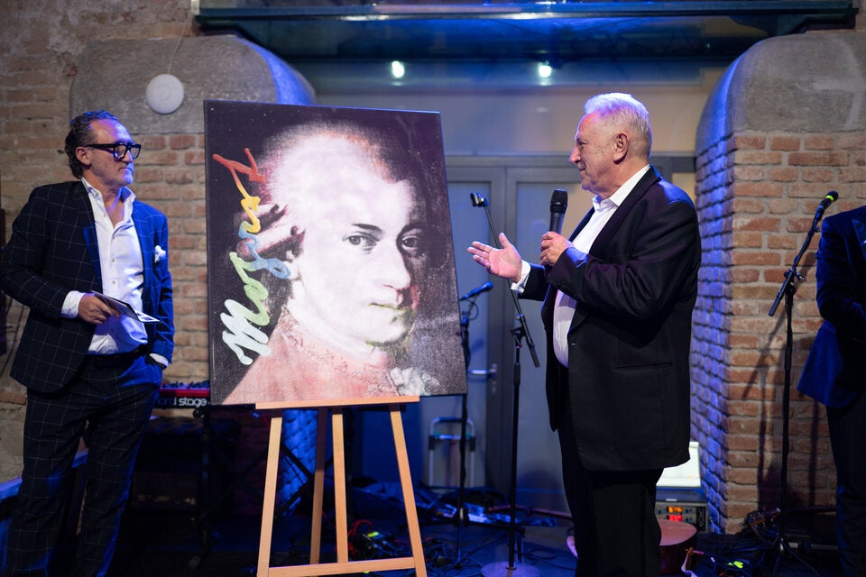 Galerist Gerald Hartinger war Teil der beeindruckenden Kunstauktion. 