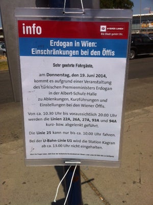 Erdogan in Wien: Randale und Skandale