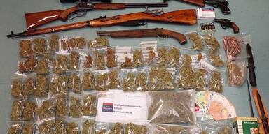 K&auml;rntner hatte Drogenaufzucht und Waffenbunker in Keller-Geheimraum