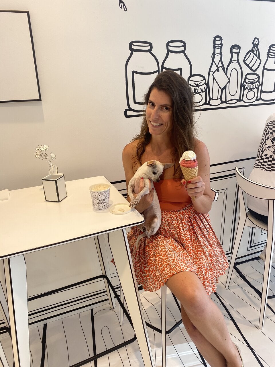 Eiscreme für Hund und Herrl