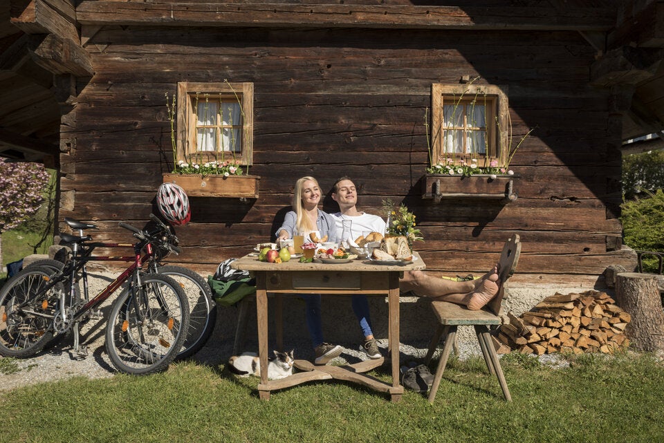 Radlerfrühstück im Almenland. 