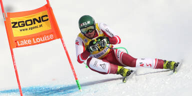 Franz zeigt im Lake-Louise-Training wieder auf