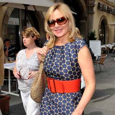 Kim Cattrall beim Einkaufsbummel in der Innenstadt