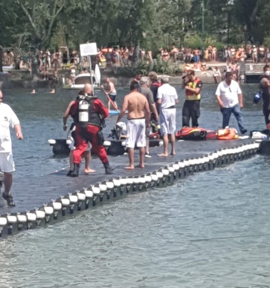 Rettungseinsatz im Wiener Gänsehäufel