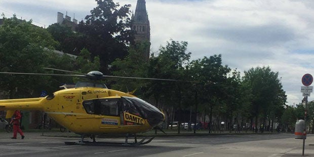 Heli landet am Gürtel: Sperre nach Unfall