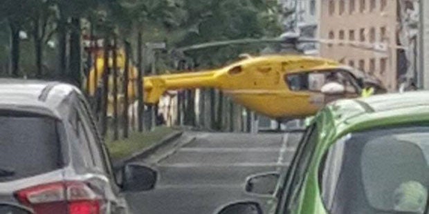 Heli landet am Gürtel: Sperre nach Unfall