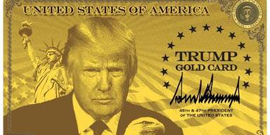 Trumps "Gold Card" für  reiche Einwanderer ist da :  Aufenthaltsrecht für 1 Mio. Dollar